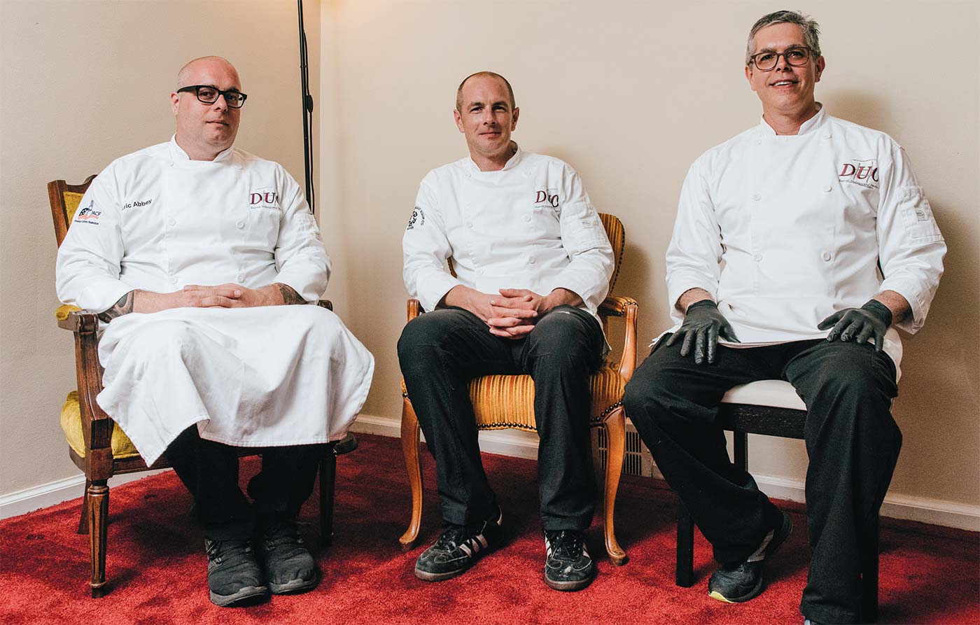 Eric Abbey, Chef Jeremy Abbey and Chef John Piazza