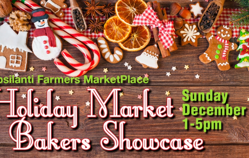 Holiday Market Bakers Showcase Sunday December 3 1:00-5:00p