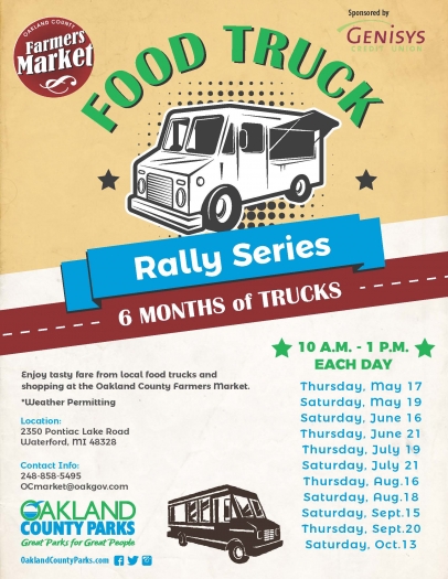 Food Truck Rally Series at the Oakland County Farmers Market