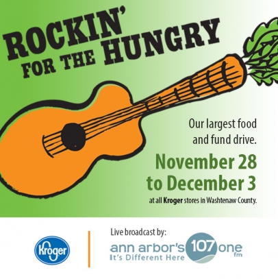 Rockin' for the Hungry Food and Fund Drive November 28 to December 3, 2017