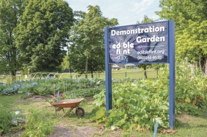 edible flint demonstration garden