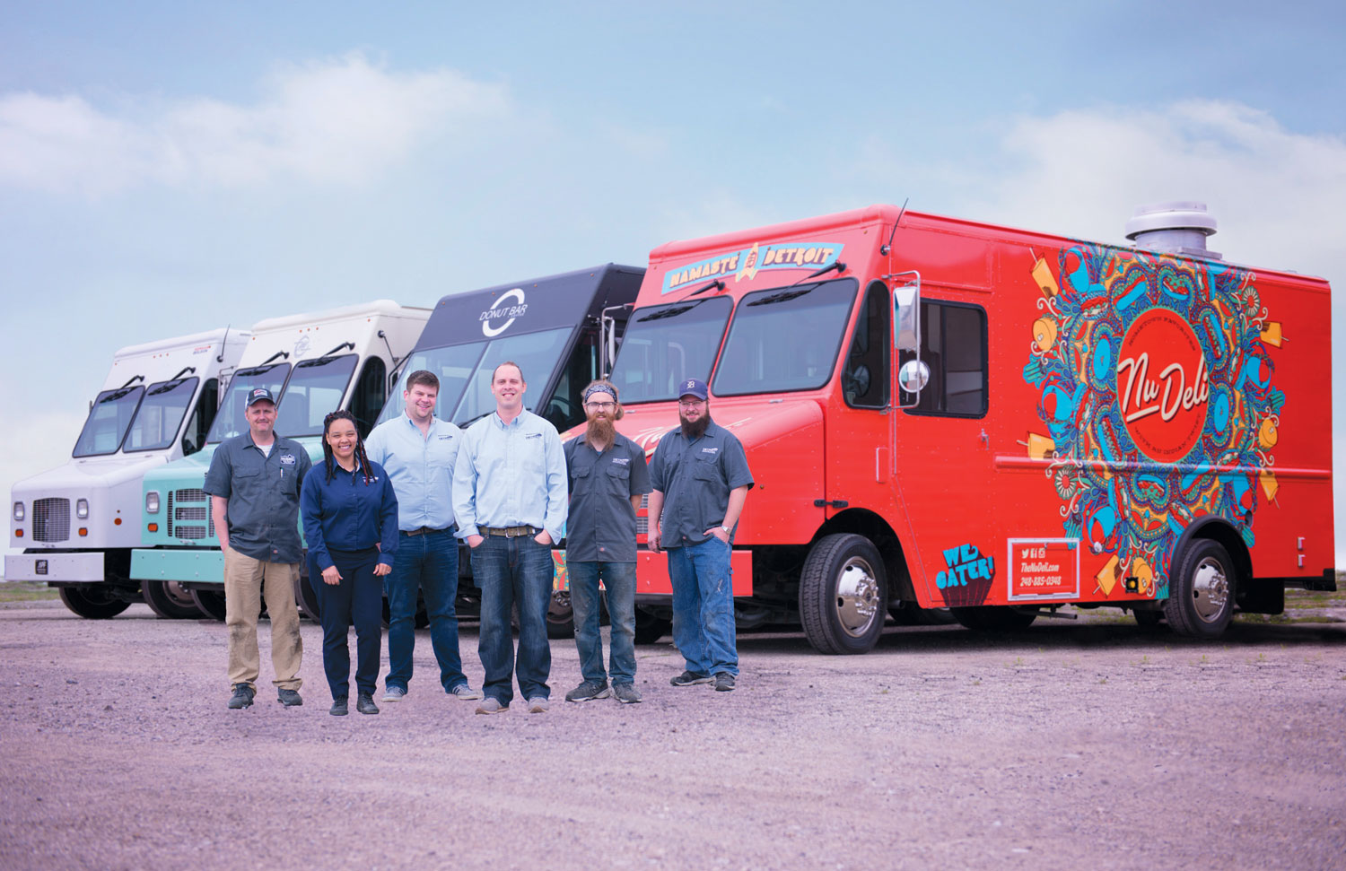 Detroit Custom Coach Food Trucks' crew