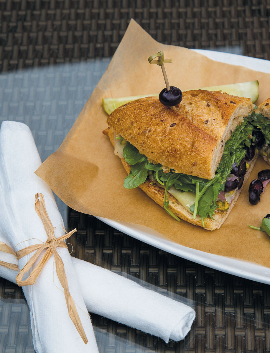 sandwich at the Wooden Spoon
